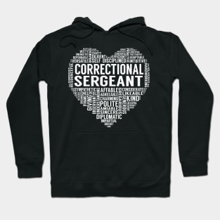 Correctional Sergeant Heart Hoodie